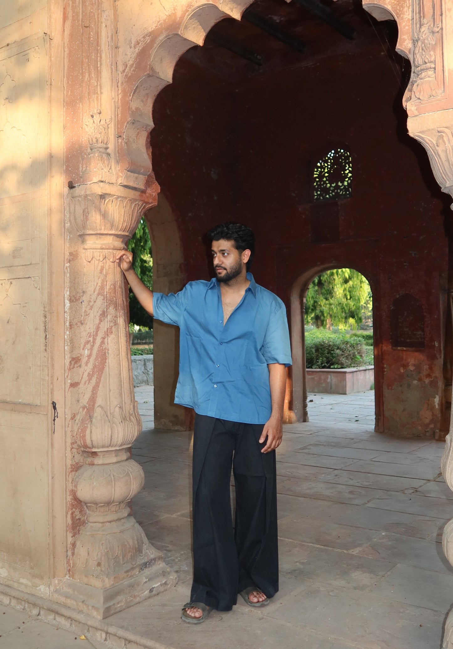 BLUE COTTON SHIRT