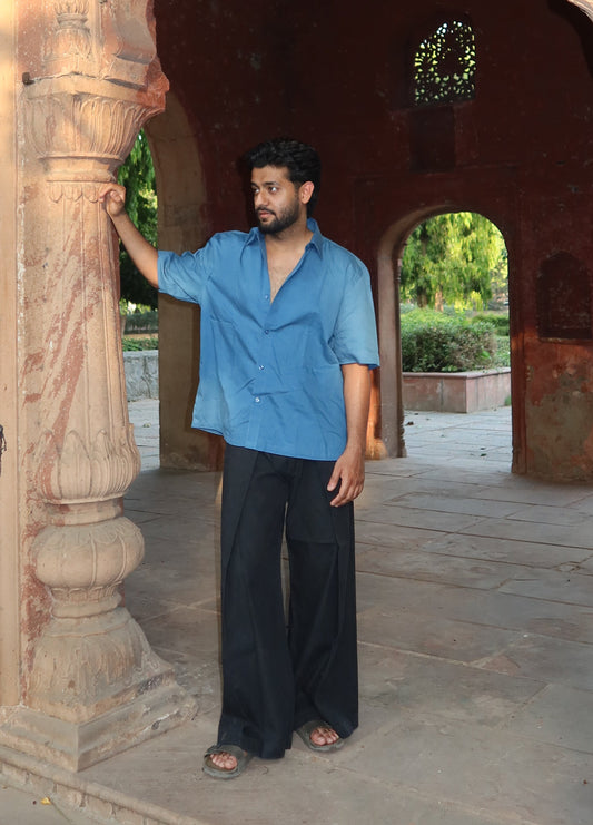 BLACK DRAPE PANTS