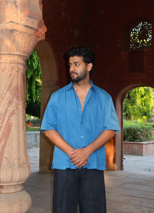 BLUE COTTON SHIRT