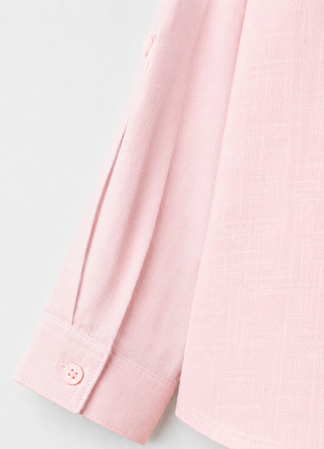 light pink linen blend shirt