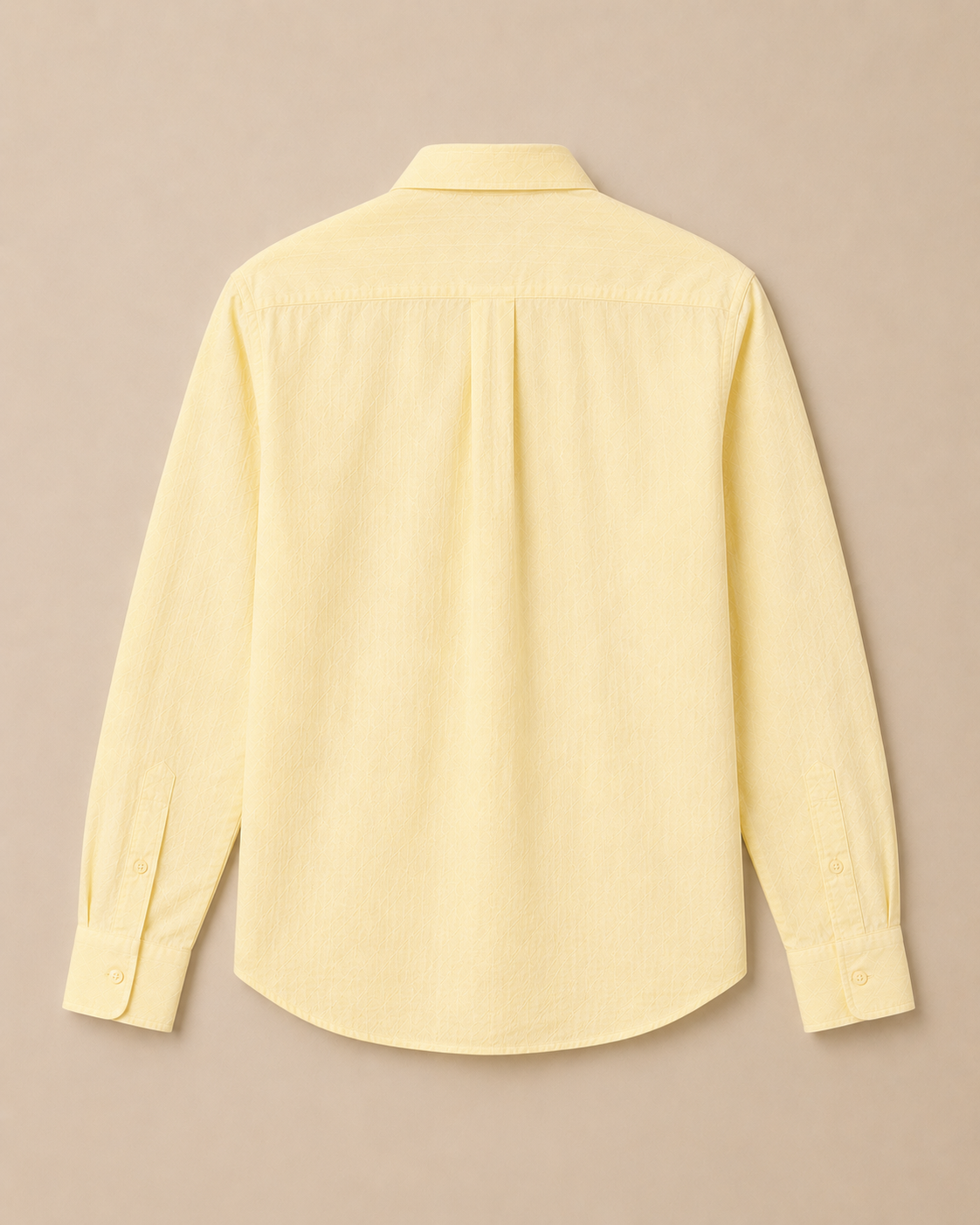 Butter yellow linen blend shirt
