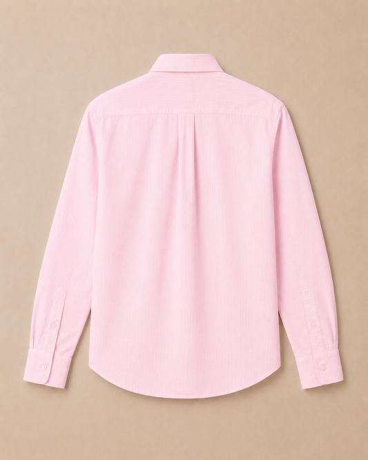 light pink linen blend shirt