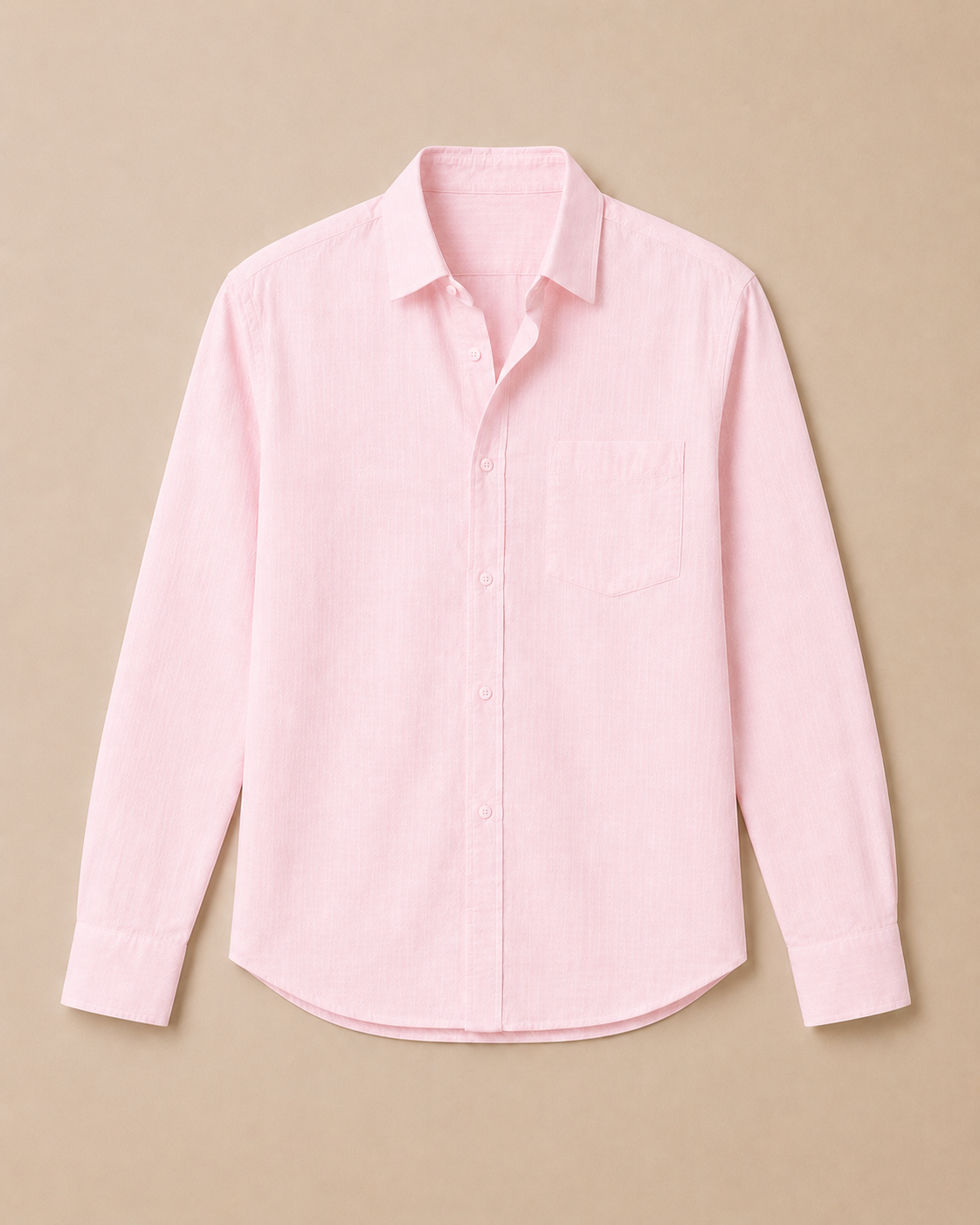 light pink linen blend shirt