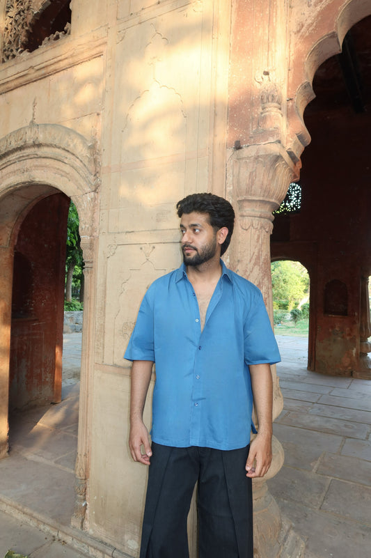 BLUE COTTON SHIRT
