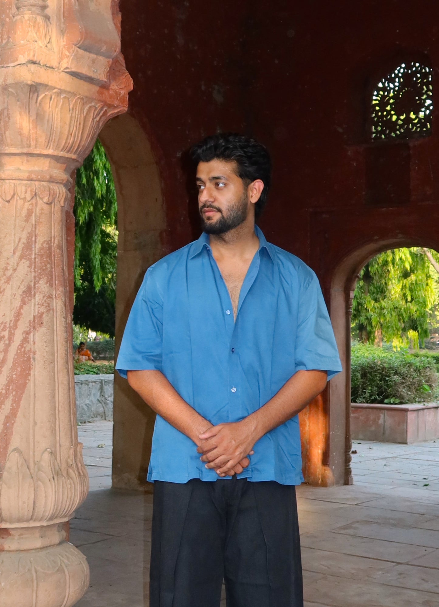 BLUE COTTON SHIRT